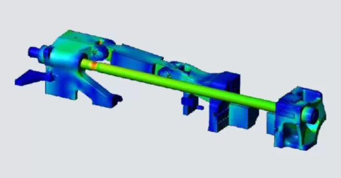 High-rigidity, low-friction mechanical structure