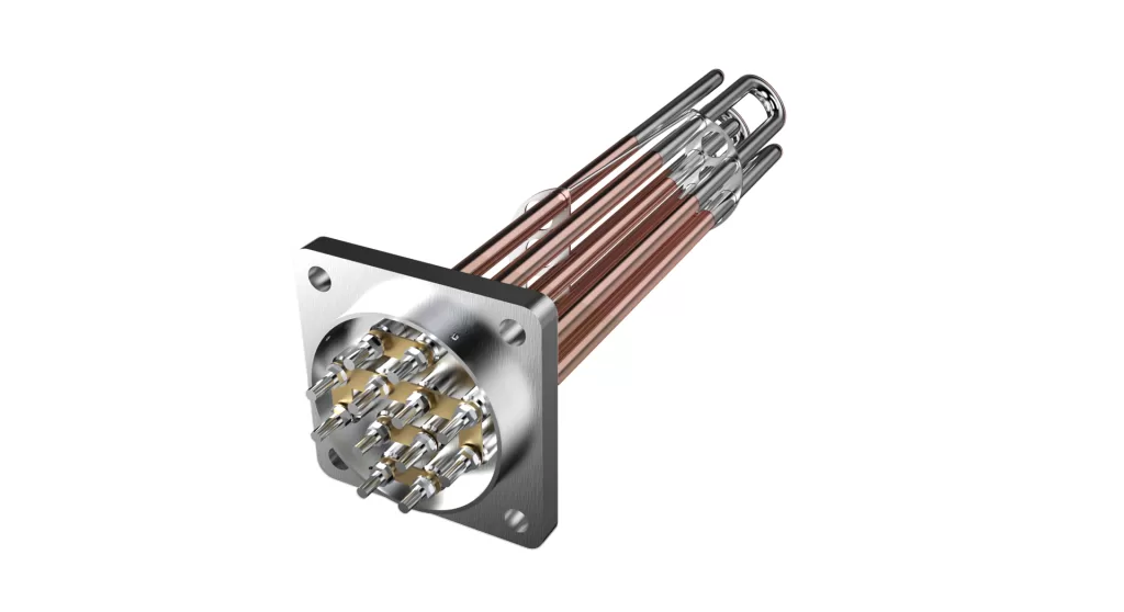 Nickel-plated copper heater